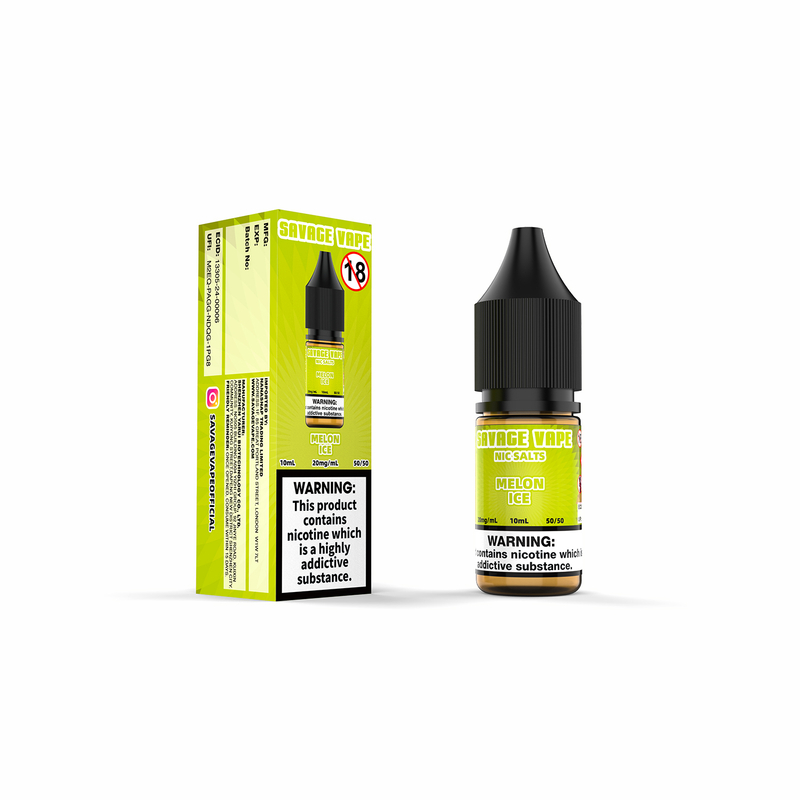 Savage Vape Melon Ice Nic Salt E-líquido 20mg 2ml TPD