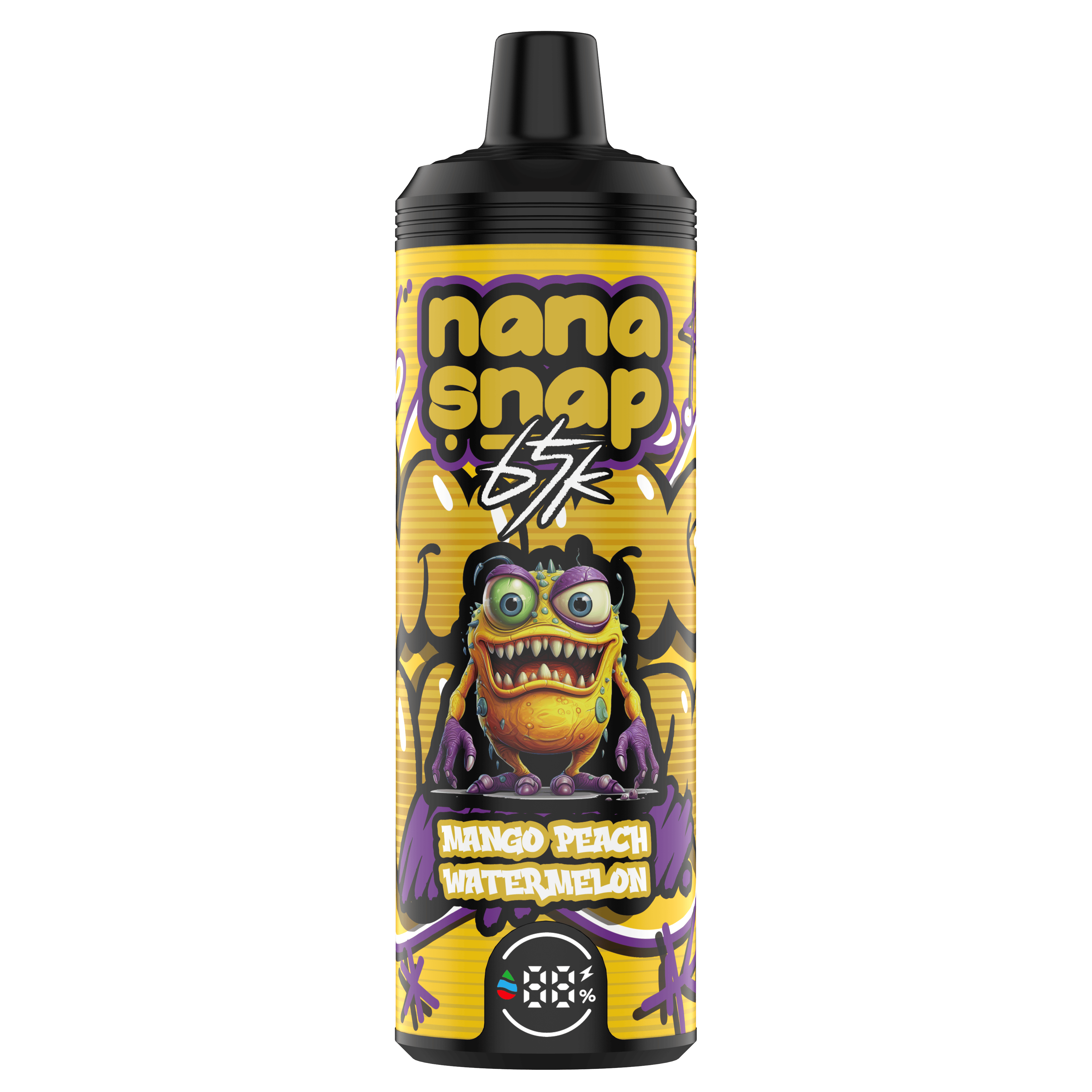 Alta qualidade nanasnap shisha 65000 soff 60000 50000 e cigarro vagem de bolso dtl vaco 40ml e-líquido bobina de malha dupla bobina UE Vape descartável 65k 60k 50k 50k-mango pêssego de pêssego