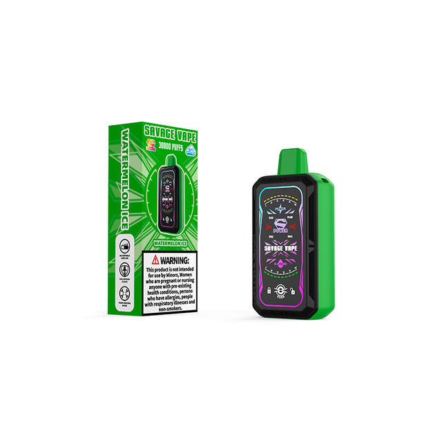 Alemanha Warehouse Savage S Power 30k Puff 30000 Cigarro eletrônico Vaper descartável com tela de exibição completa de potência ajustável -Strawberry Mango