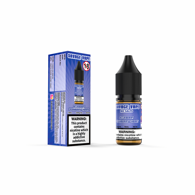 Savage Vape Bluberry Cranberry Cherry Nic Salt E-líquido 20mg 2ml TPD