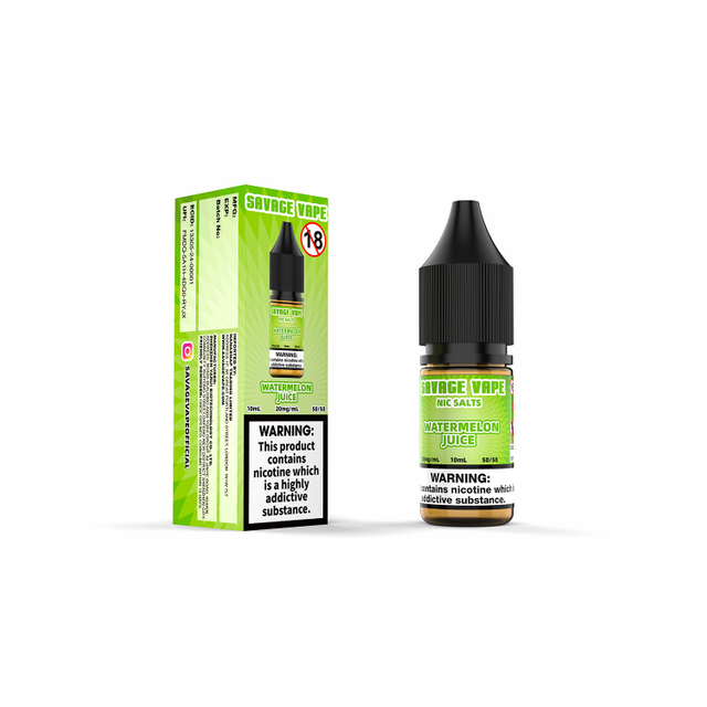 Savage Vape Suco de Melancia Nic Salt E-líquido 20mg 2ml TPD