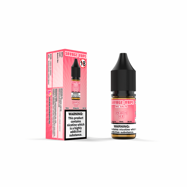 Savage Vape Peach Ice Nic Salt E-líquido 20mg 2ml TPD