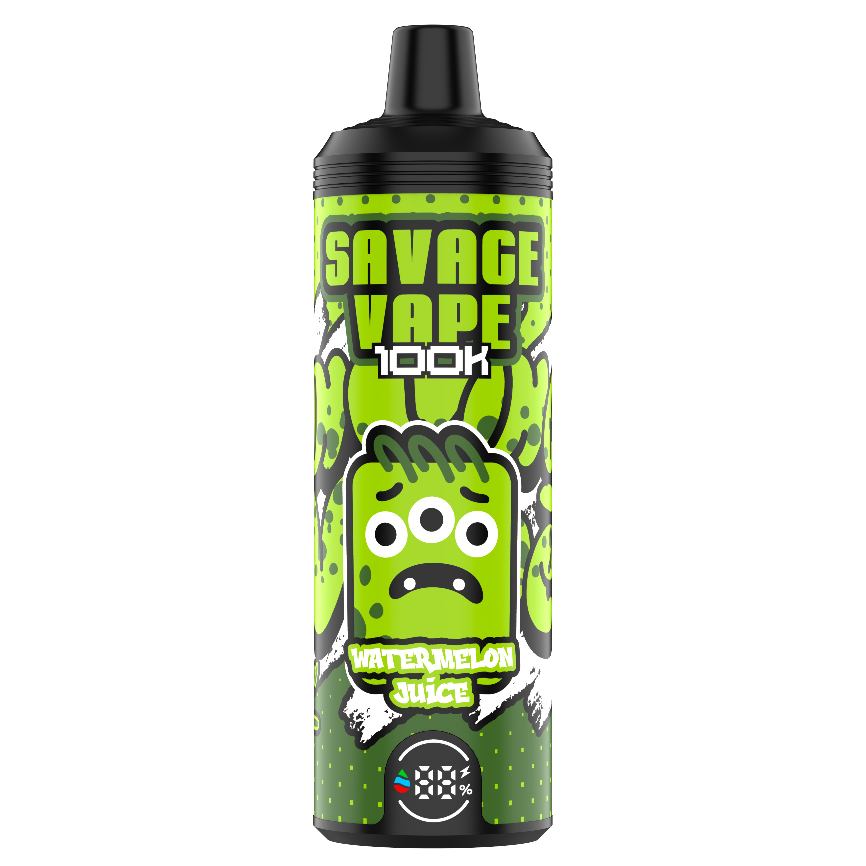 UE Warehouse Original Vape Savage MTL 100000 Puff 80000 65000 Cigarro eletrônico Vaper bobina de malha dupla 50ml E-líquido Vape descartável 100k 80k 65k-Watermelon Juice