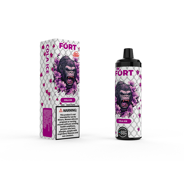 SAVAGE FORT SHISHA 45000 PUFF 45k Vape descartável DTL e cigarro com fluxo de ar ajustável - Cola Ice