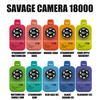 EU Warehouse Savage Camera 18000 Puffs 18k Vape descartável E Cigarro 2% 3% 5% Nic Salt - Morango Banana