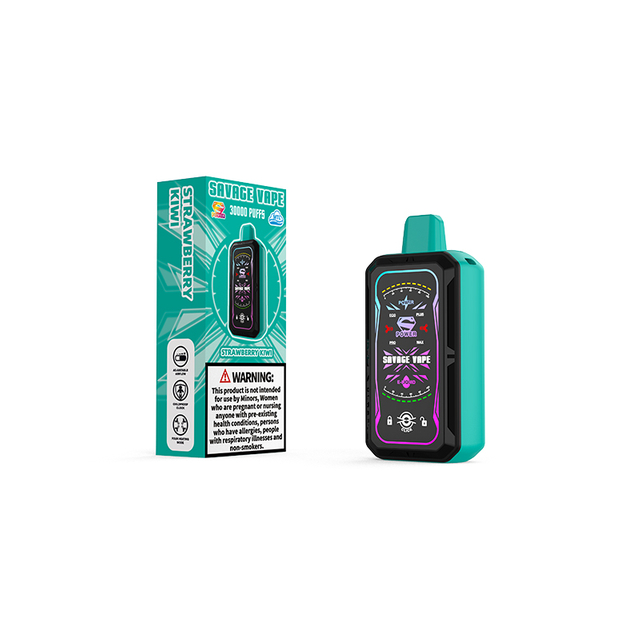 Savage S Power 30k Puff 30000 Vape descartável E Cigarro Bobina de malha dupla 4 Potência ajustável 700mAh Bateria recarregável - Bluberry Ice